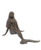 Lg. Leaning Mermaid - Rust