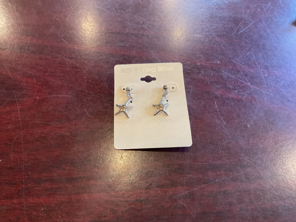 FS-12 STARFISH SILVER EARRINGS