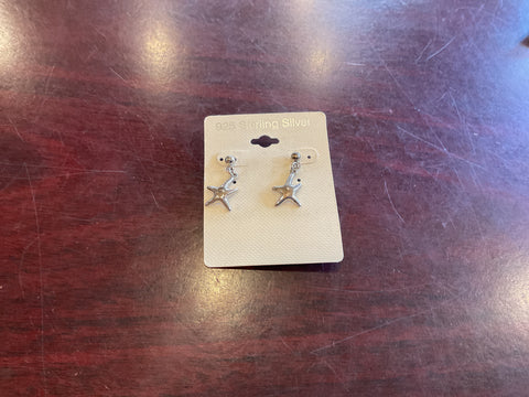 Starfish Silver Earrings