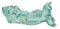 Green And Blue Small Laying Mermaid