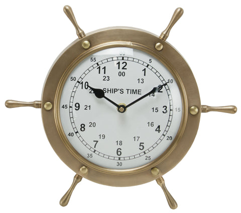 Ship Wheel Clock