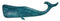 Whale Plaque - Blue