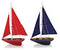 Red/Blue Small Sailboats