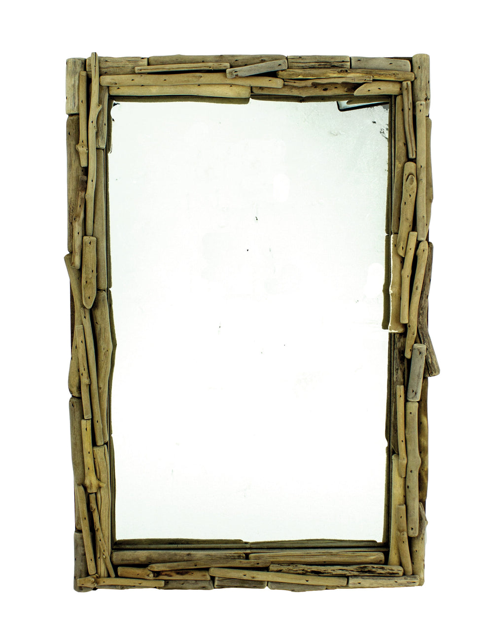 Square Driftwood Mirror