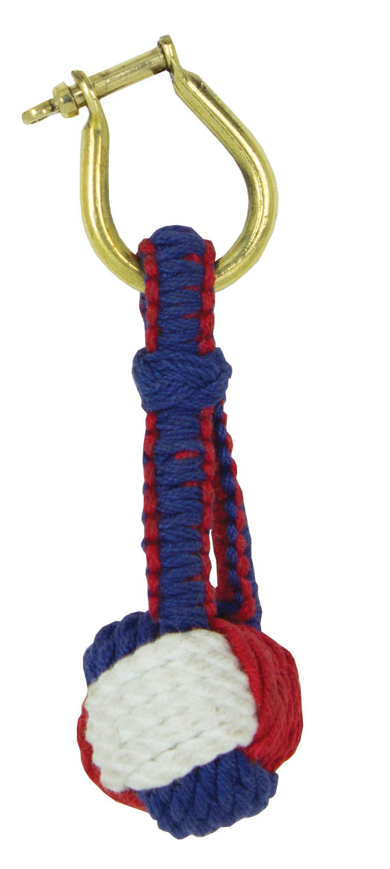 Red,White, Blue Monkey Fist K/C
