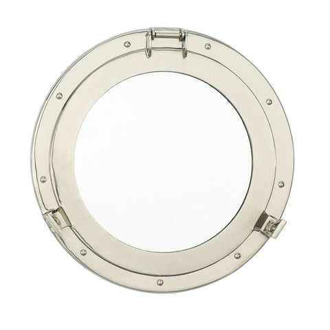 Nickel Porthole Mirror