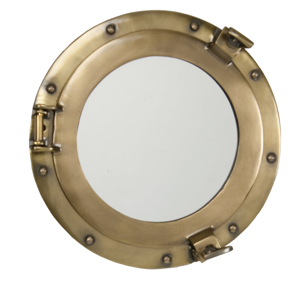 Porthole Mirror Bronze Aluminum