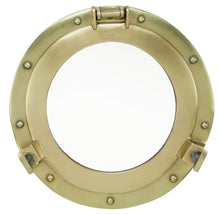 Load image into Gallery viewer, MAL-148 Porthole Mirror ~ Antiqued Brass