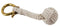 Monkey Fist Key Chain- White