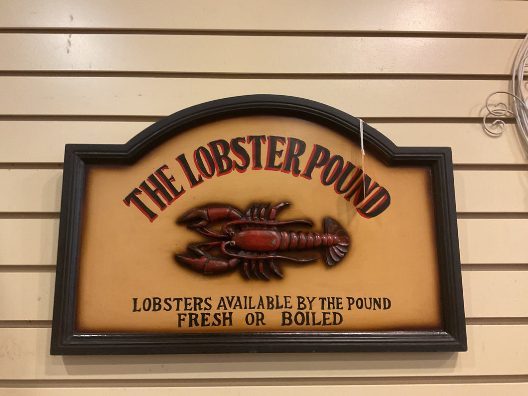 Lobster pond sign
