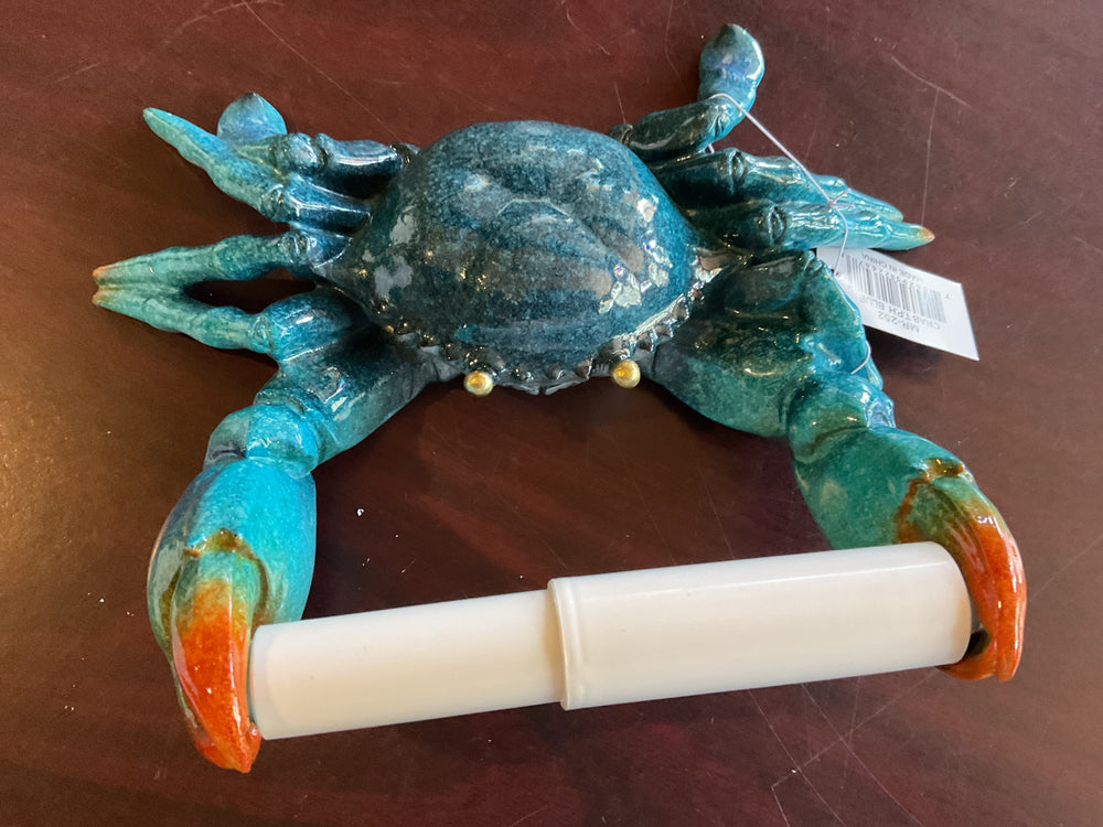 MR-252 Blue Crab Toilet Paper Holder