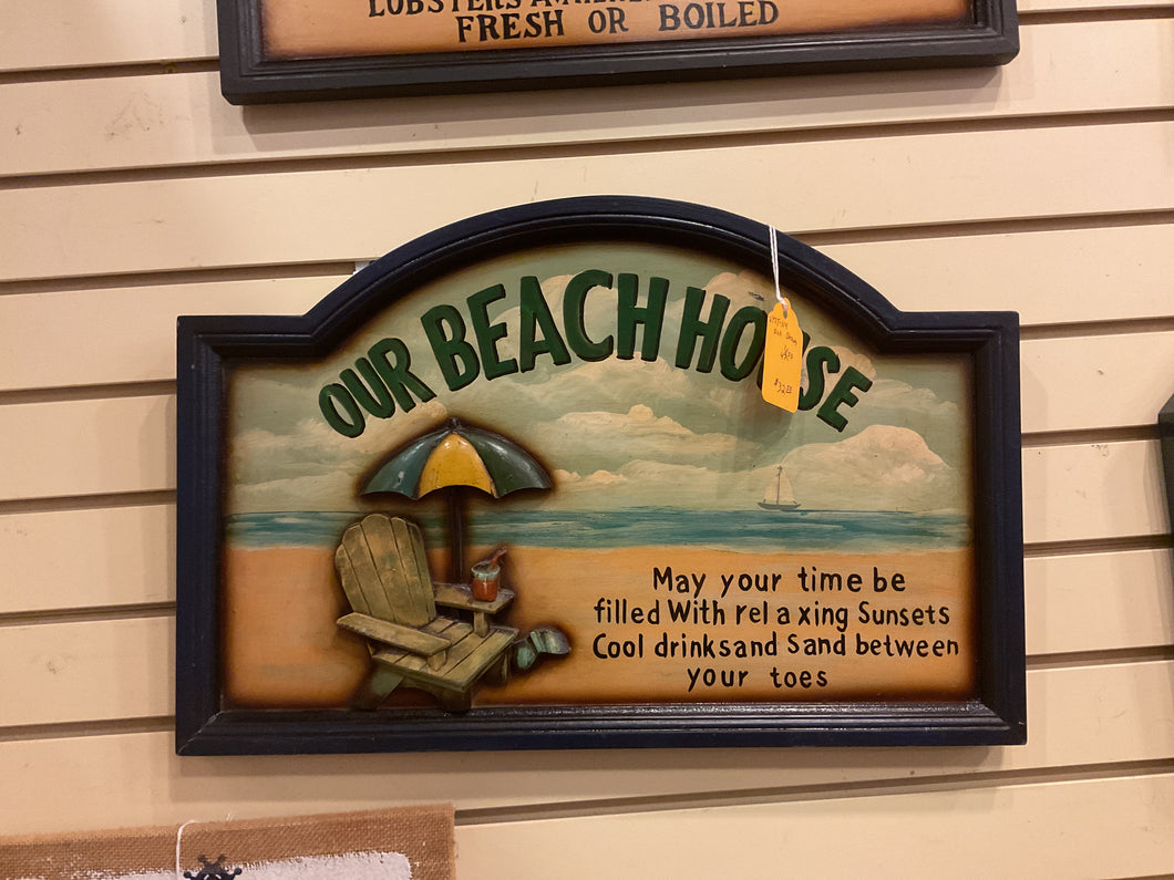 Our beach sign