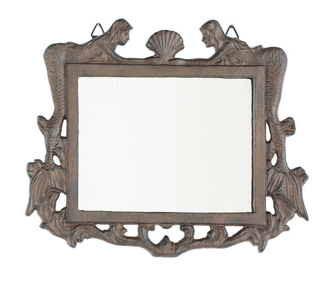 Mermaid Mirror - Rust-