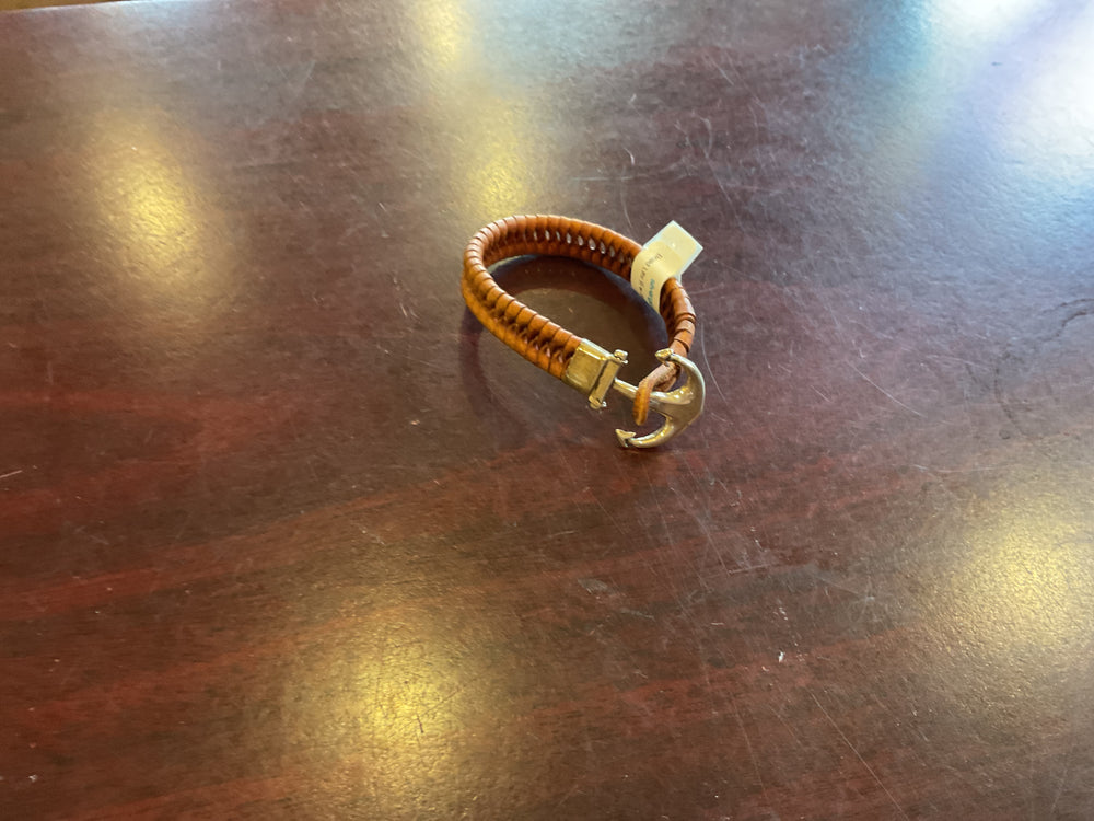 B0902.BR BROWN ANCHOR BRACELET