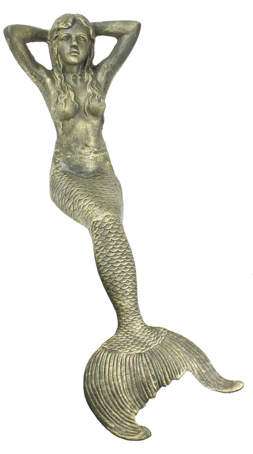 Giant Sitting Mermaid - Gold