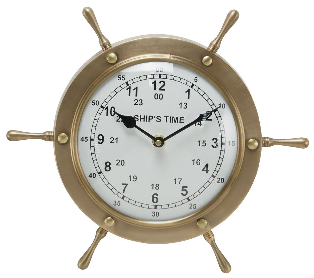 Ship Wheel Clock