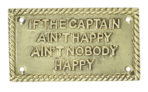 Captain Aint Happy - Brass