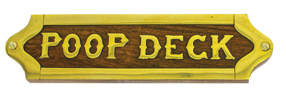 Poop Deck Sign