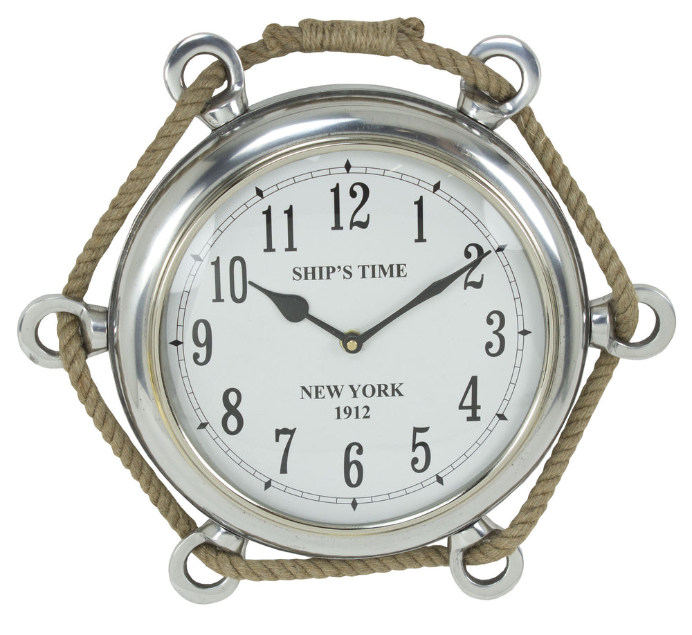 Porthole Clock - Aluminum