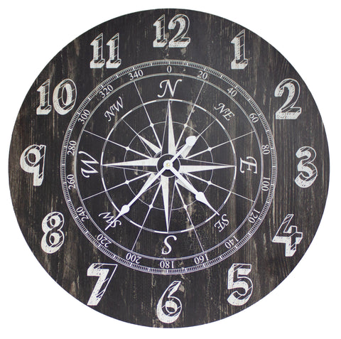 Compass Rose Clock