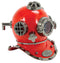 Diver Helmet (Red) W/ Base