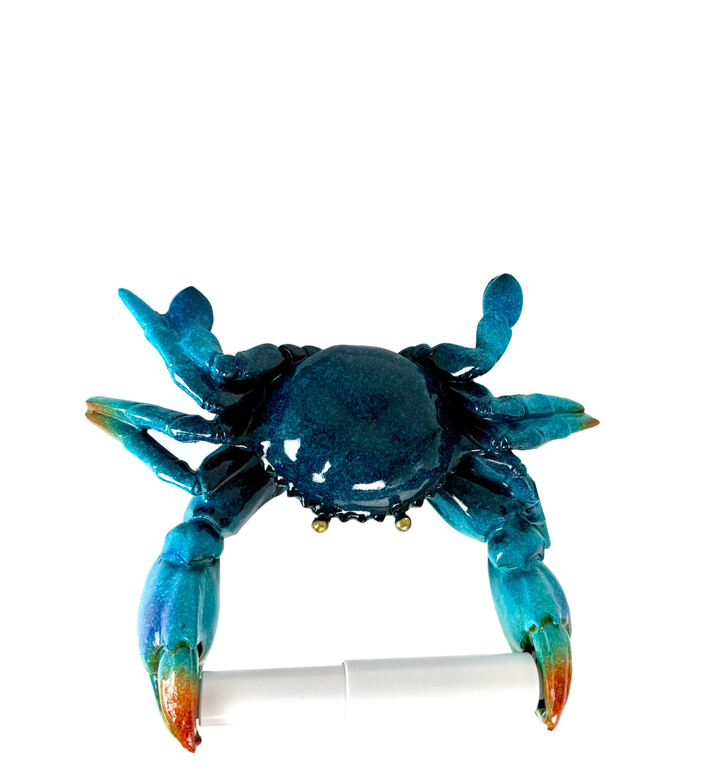 MR-252 Blue Crab Toilet Paper Holder