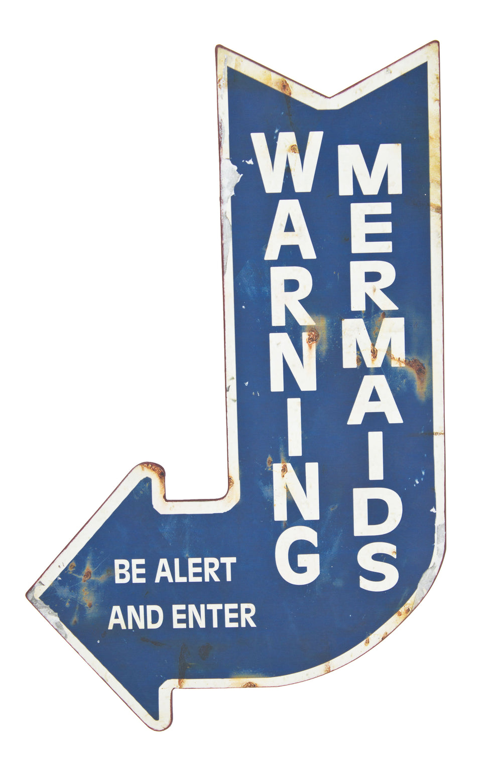 Warning Mermaid Sign