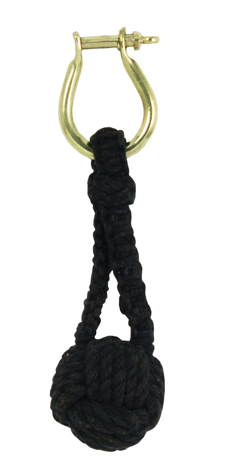 Navy Rope Knot Keychain