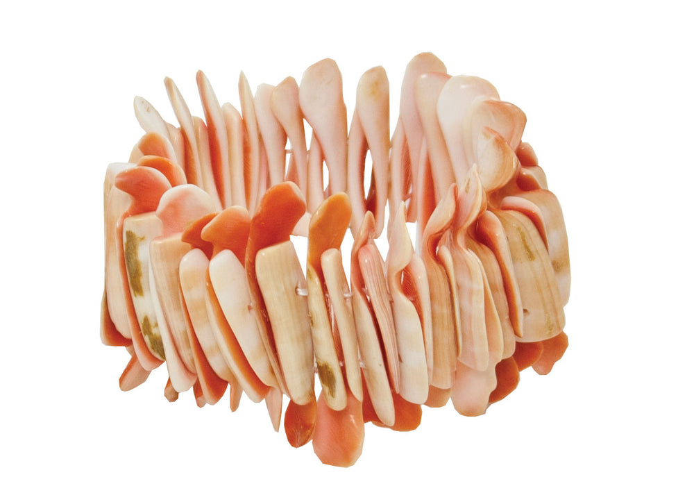 Coral shell bracelet