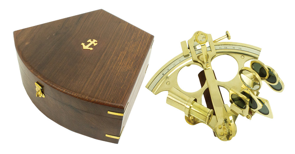 Sextant In Wooden Box