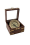 Compass In Wood Box