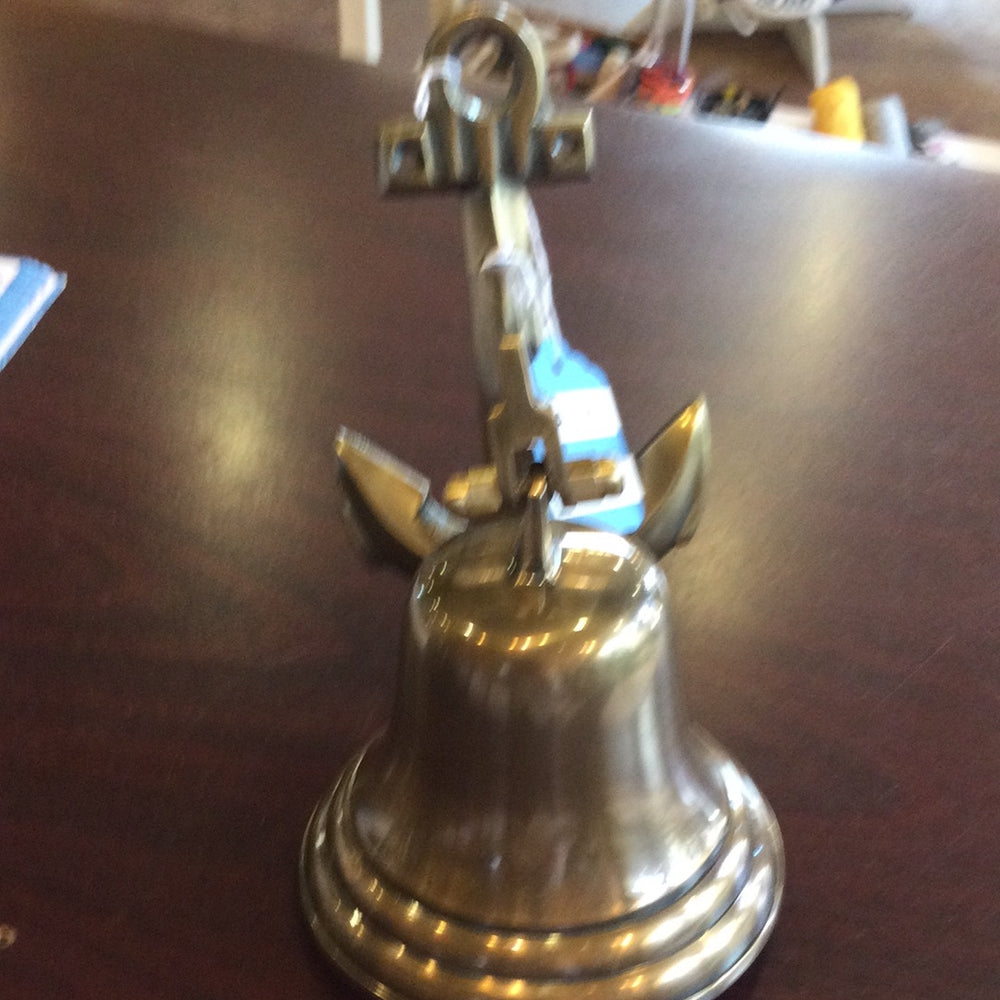 Anchor Bell Antique Brass