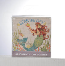 Load image into Gallery viewer, &quot;Seas The Day&quot; Mermaid Coasters

