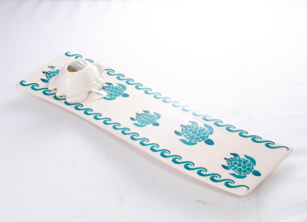 Turtle Dish Plate and Toothpick Holder