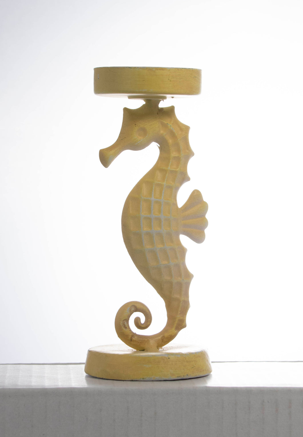 Bright Yellow Seahorse Tea Light