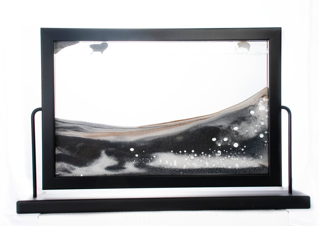 Black Landscape Sand Art