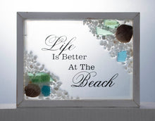 Load image into Gallery viewer, Wood &amp; Glass Shell Picture
