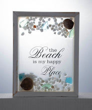 Load image into Gallery viewer, Wood &amp; Glass Shell Picture
