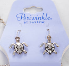 Load image into Gallery viewer, Pearl Turtle Necklace &amp; Turtle Earrings Set

