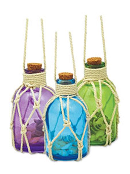 Glass Jar with Shells Ornament