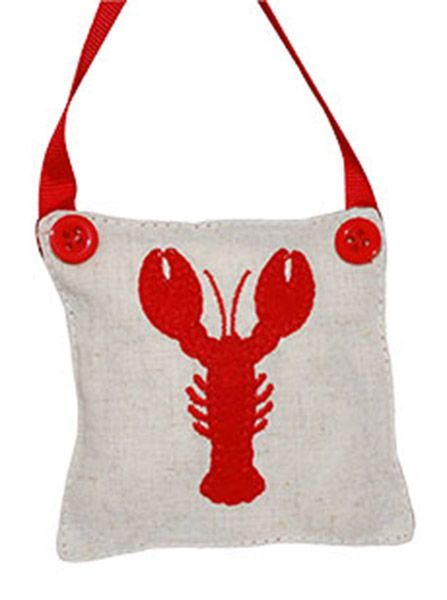Balsam Lobster Pillow Ornament