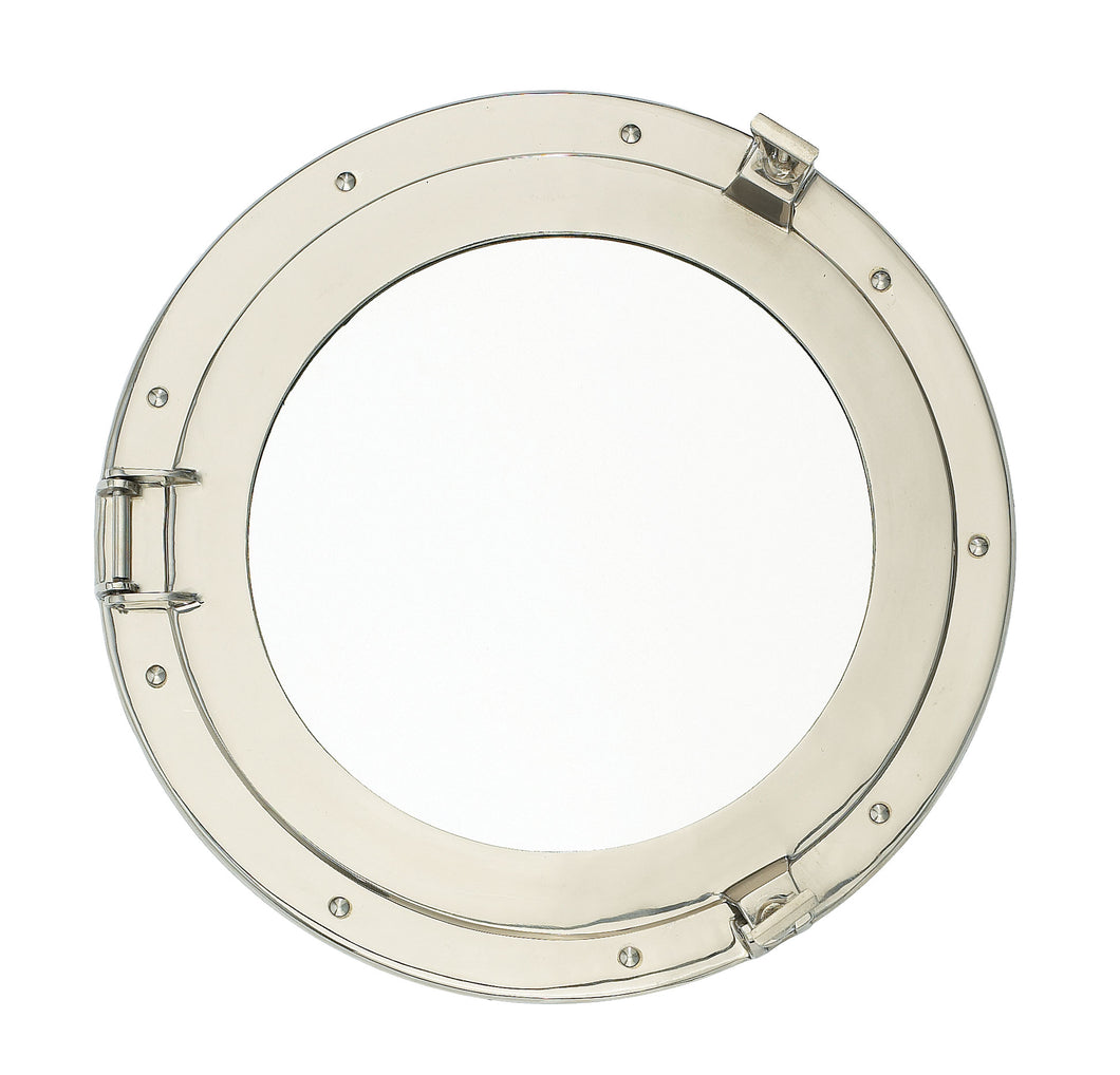 Nickel Porthole Mirror