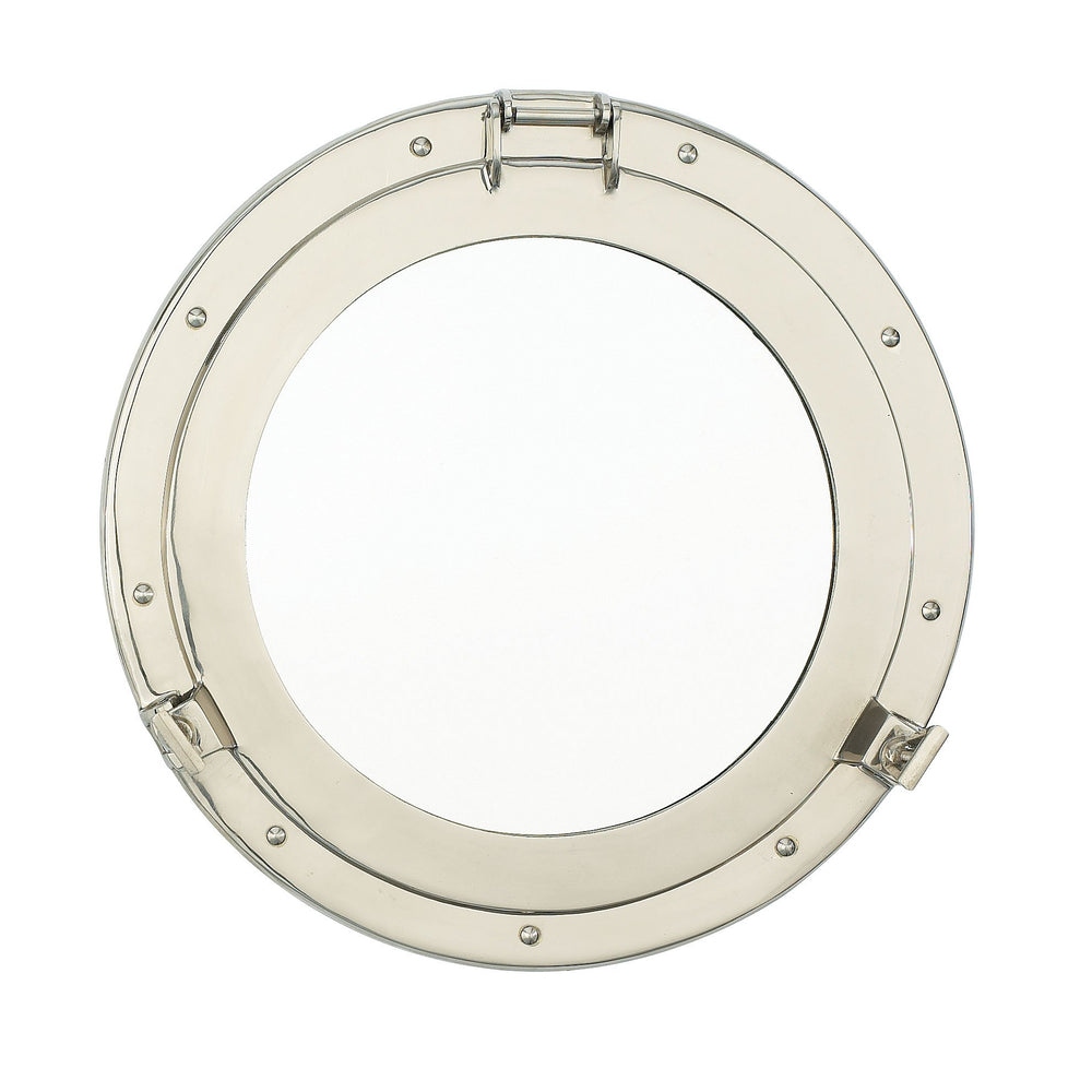 Nickel Porthole Mirror