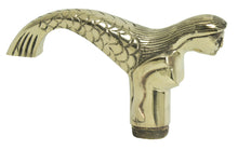 Load image into Gallery viewer, C-156 Mermaid Walking Stick - Brass
