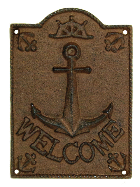 Welcome Plaque With Anchor