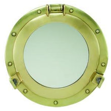 Load image into Gallery viewer, Porthole Mirror ~ Antiqued Brass
