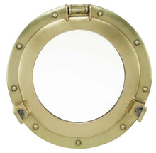 Load image into Gallery viewer, Porthole Mirror ~ Antiqued Brass
