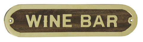 Wine Bar Plaque