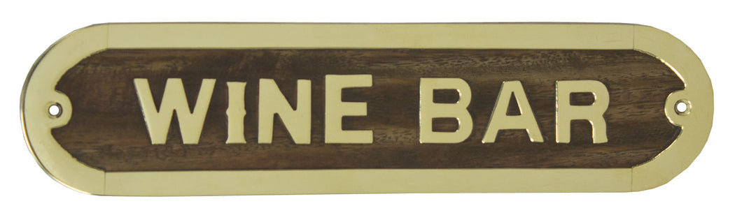 Wine Bar Plaque