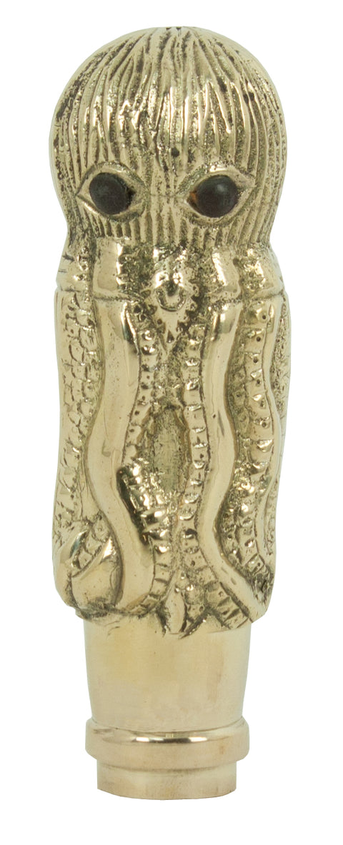 Octopus Walking Stick - Brass
